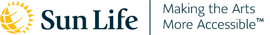 Sun Life Financial logo with tagline Making the Arts More Accessible