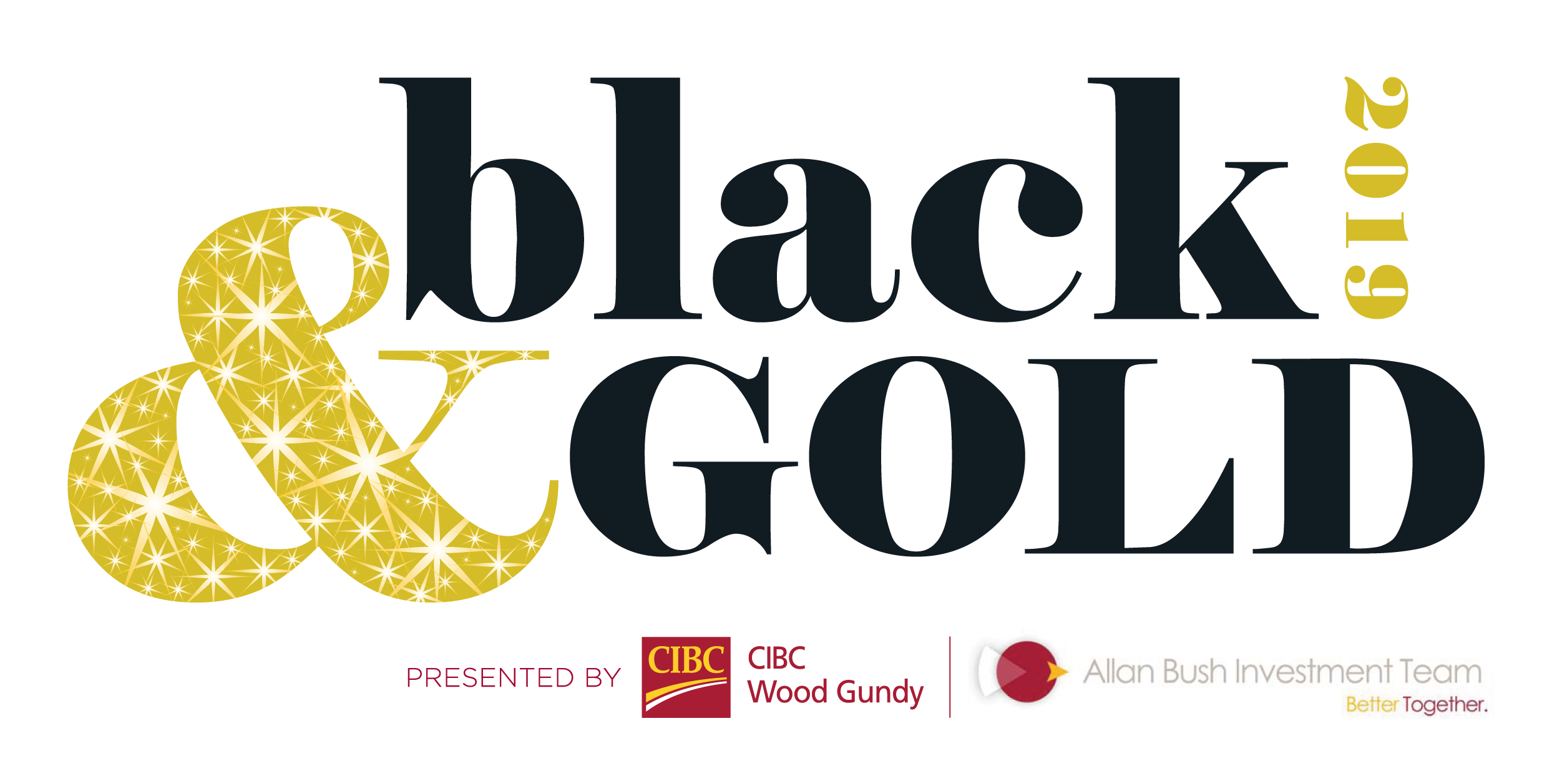 Black & Gold 2019 Presented by CIBC Wood Gundy - Allan Bush logo