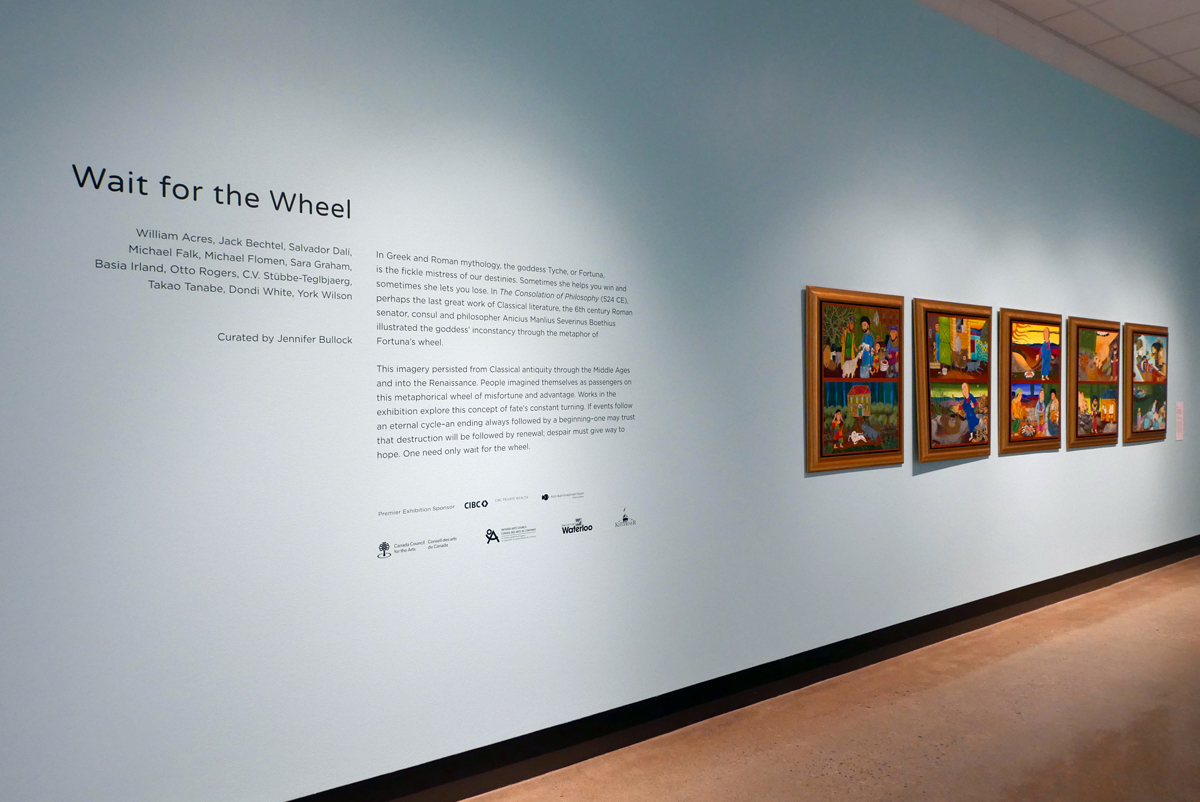 Title wall for Wait for the Wheel