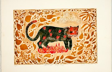 Print of the story of why the leopard has its spots