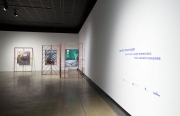 gallery view of exhibition installation