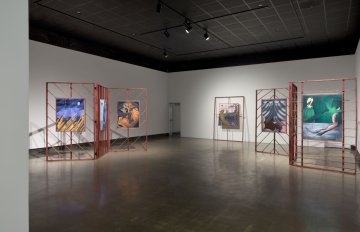 gallery view of exhibition installation