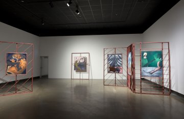 gallery view of exhibition installation