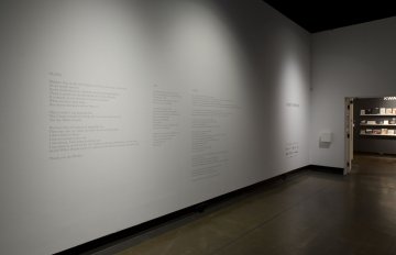 installation view of exhibition