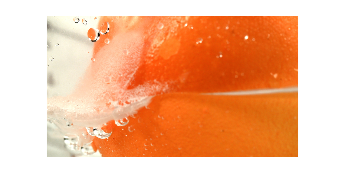 Dense orange liquid bubbling