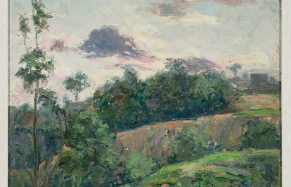 landscape image of hilly pastures