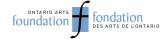 Logo for Ontario Arts Foundation